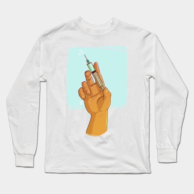 Syringe Long Sleeve T-Shirt by HXDV